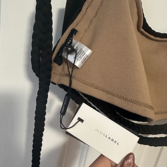 JLUXLABEL Black Sophie Braided Crop Top - Picture 8 of 8